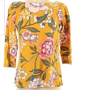Loft Outlet Floral Yellow Tee